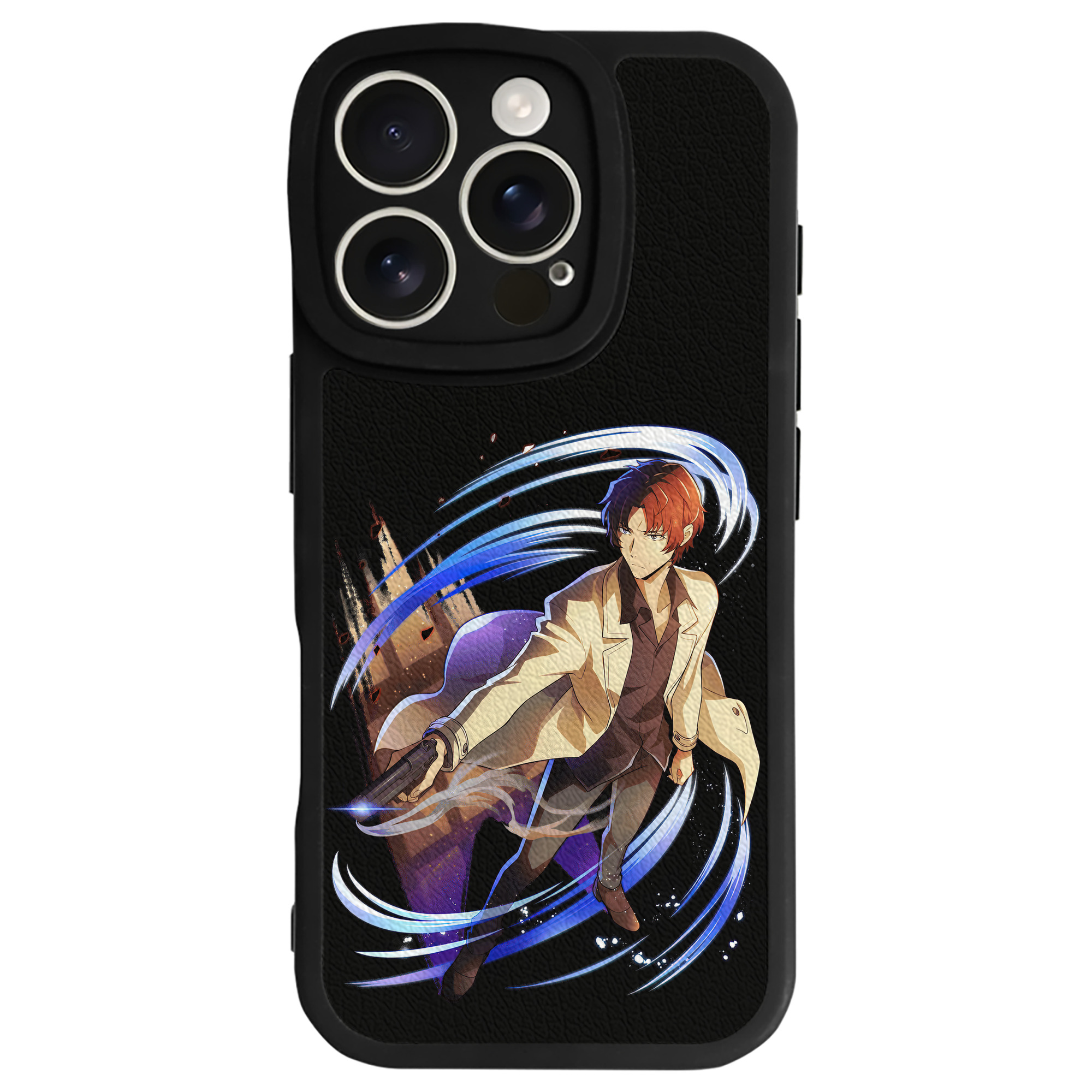 （画像用） 文豪ストレイドッグス Bungo Stray Dogs 【iPhone 16シリーズ対応】シリコンスマホケース（レザー調） 材質：シリコン
